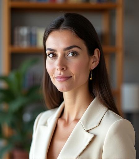 Portrait of Elena Vance, Lead Financial Analyst